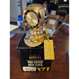 Gold tone paperweight desktop. Dive Bell Helmet.